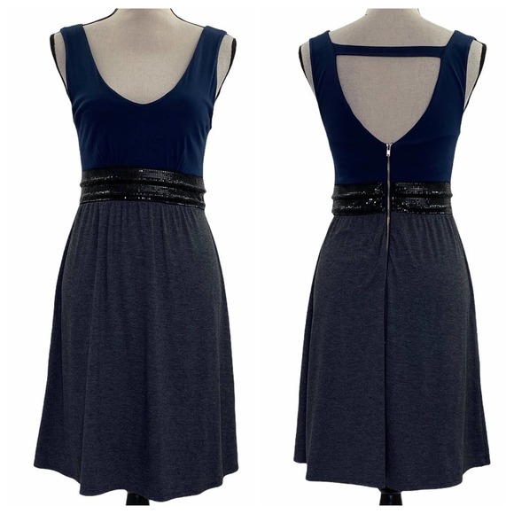 Ella Moss Dresses & Skirts - ELLA Moss Alix Chain Sequined V-Neck Mini Dress XS